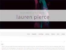 Tablet Screenshot of laurenpiercebass.com